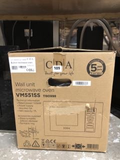 CDA BUILT-IN MICROWAVE OVEN MODEL: VM551SS - RRP.£273