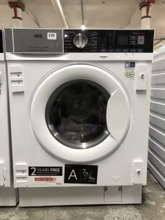 AEG 7000 SERIES KOMBI DUAL SENSE PRO SENSE 7/4KG INTEGRATED WASHER DRYER MODEL: L7WE7631BI - RRP.£1000 (EX-DISPLAY)