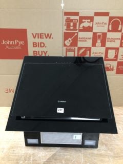 BOSCH BLACK GLASS COOKER HOOD MODEL: DWK67CM60B - RRP.£699 (EX-DISPLAY)