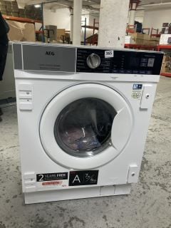 AEG 7000 SERIES KOMBI DUAL SENSE PRO SENSE 7/4KG INTEGRATED WASHER DRYER MODEL: L7WE7631BI - RRP.£1000 (EX-DISPLAY)