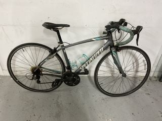 SPECIALIZED ROAD BIKE - GREY & GREEN - MPSS01174046 (VAT ONLY PAYABLE ON BUYERS PREMIUM)