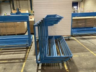 X 5 STEELEY SUITE TROLLEYS