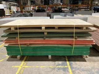 MIXED PALLET OF VARIOUS PLYWOOD & BOARDS