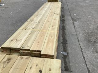 QTY 45 TREATED TIMBER 9438MM X 220MM 50MM