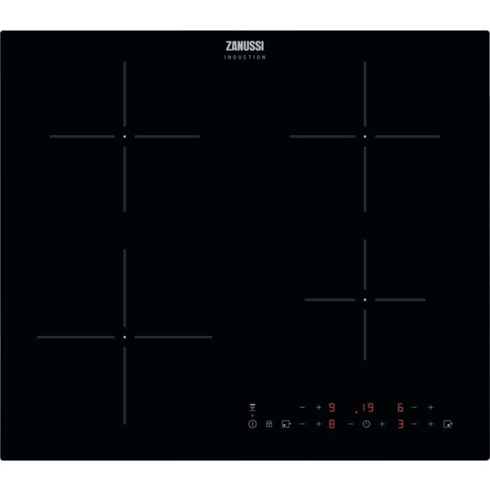 ZANUSSI SERIES 20 60CM 4 ZONE INDUCTION HOB MODEL: ZINC 643K RRP: £299(IN PACKAGING)