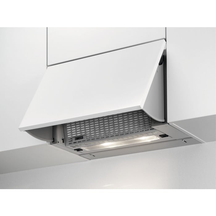 ZANUSSI 60CM INTEGRATED COOKER HOOD  MODEL: ZHI612GUK RRP: £189(IN PACKAGING)