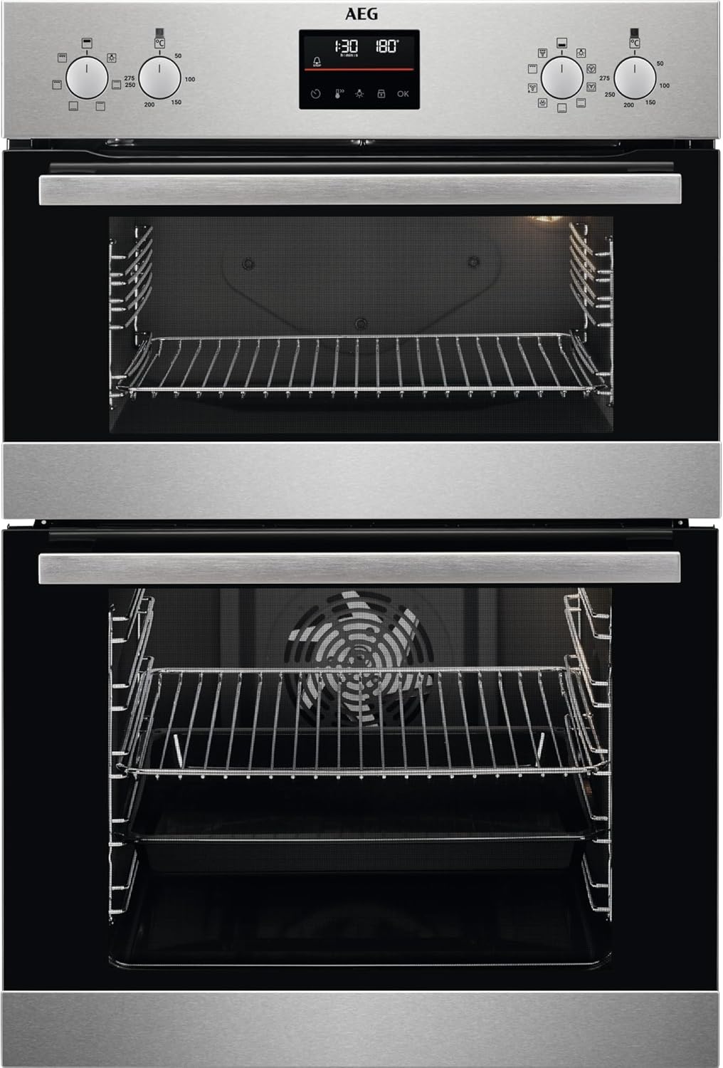 AEG 6000 SURROUND COOK CATALYTIC DOUBLE OVEN MODEL: DCB535060M RRP: £619(IN PACKAGING)