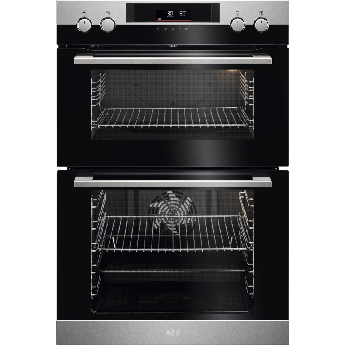 AEG 6000 SURROUND COOK CATALYTIC DOUBLE OVEN MODEL: DCK531160M RRP: £749(IN PACKAGING)