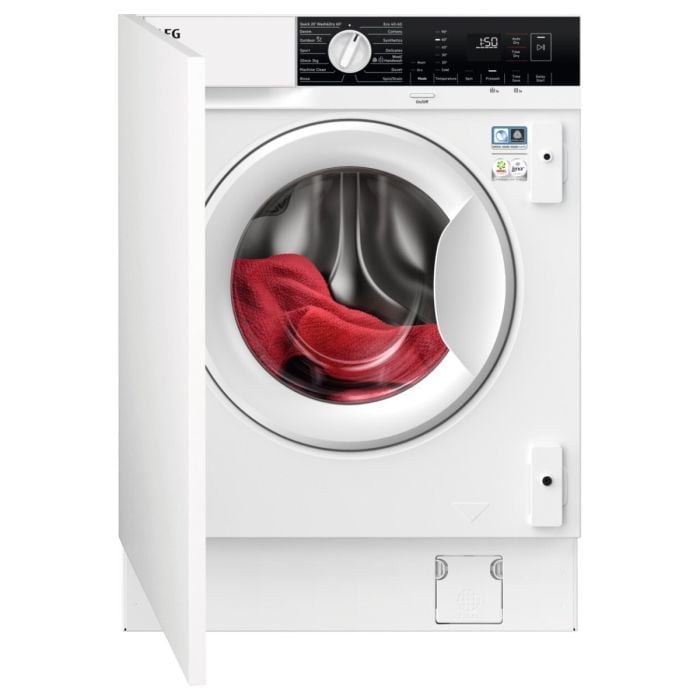 AEG 6000 SERIES INTEGRATED 7KG / 4KG WASHER DRYER WITH 1600 RPM - WHITE  MODEL: LX6WG74634BI RRP: £699(IN PACKAGING)