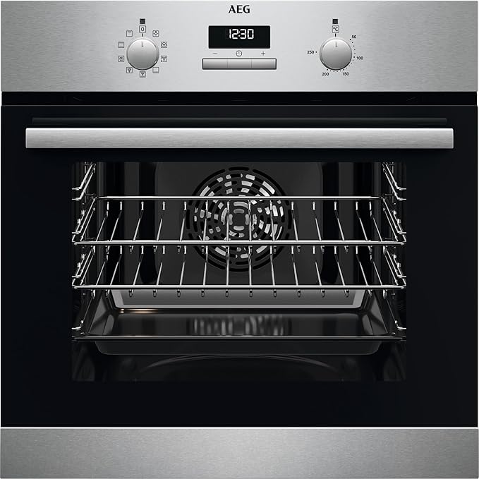 AEG 6000 SURROUND COOK BUILT IN ELECTRIC SINGLE OVEN - STAINLESS STEEL  MODEL: BSX23101XM RRP: £329(IN PACKAGING)