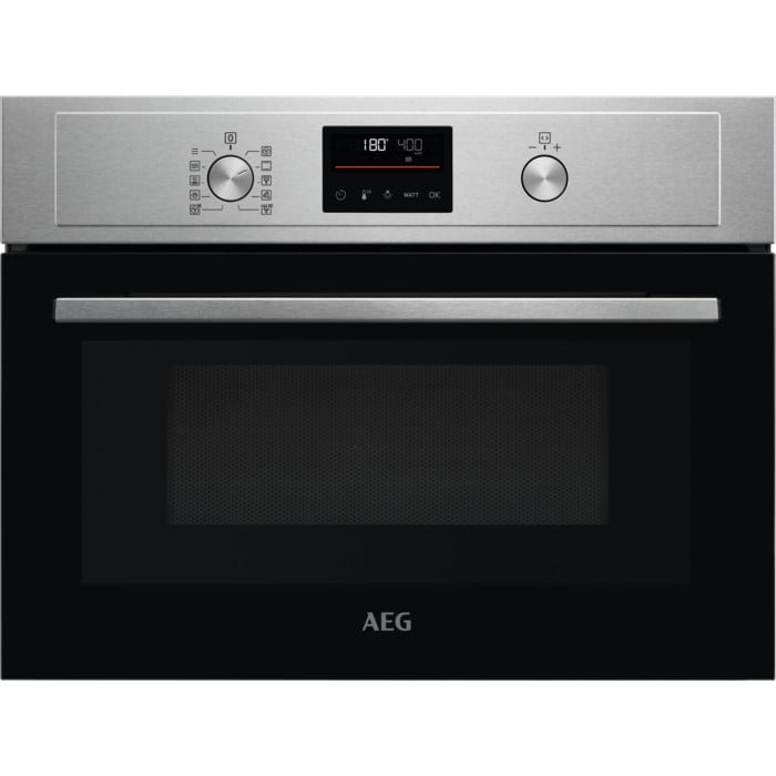 AEG 800 COMBIQUICK 46CM HIGH, BUILT IN COMBINATION MICROWAVE OVEN - STAINLESS STEEL MODEL: KMX365060M RRP: £679(IN PACKAGING)