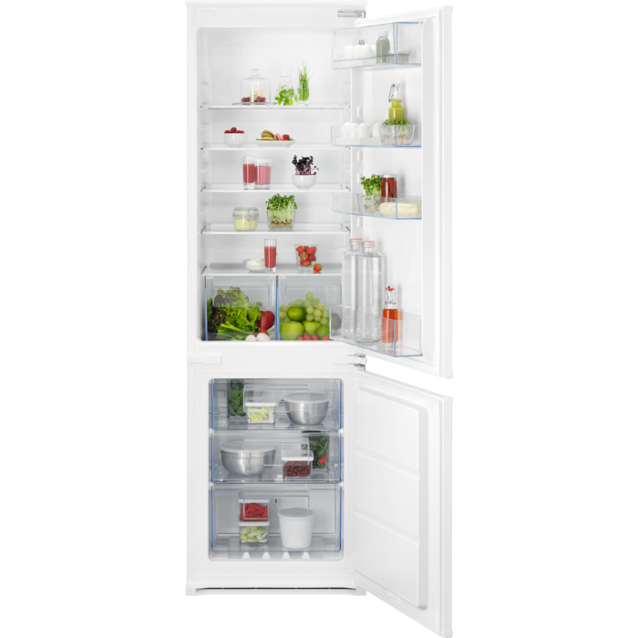 AEG 6000 TWINTECH 177CM HIGH 70/30 INTEGRATED FROST FREE FRIDGE FREEZER WITH SLIDING DOOR FIXING KIT MODEL: OSC6N181ES RRP: £699(IN PACKAGING)