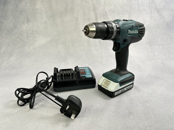 Makita Drill With 18v Battery And Charger  (VAT ONLY PAYABLE ON BUYERS PREMIUM)