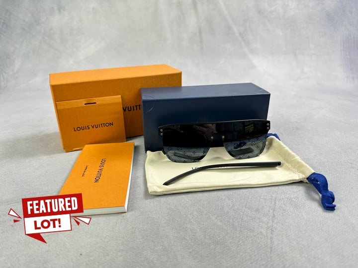 Louis Vuitton LV Waimea Sunglasses Ref Z1082E With Box, Case, Pouch, Paperwork And Sales Gift Reciept ( Screw Missing From Right Arm) (VAT ONLY PAYABLE ON BUYERS PREMIUM)