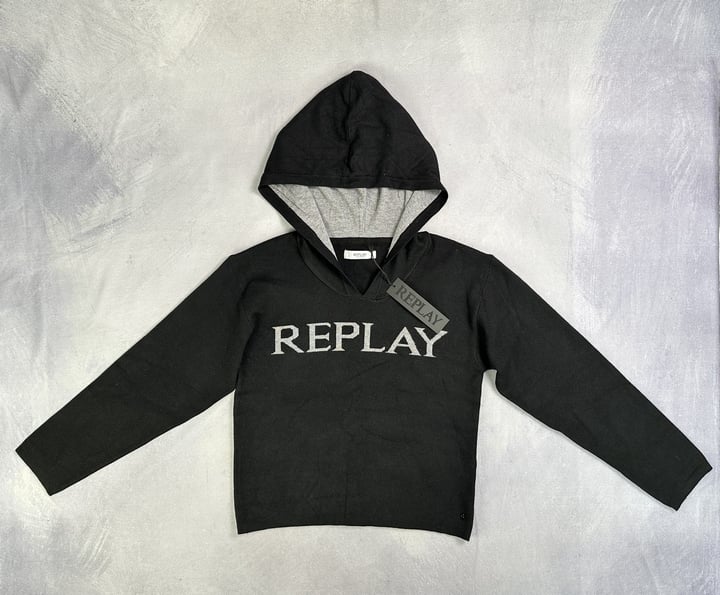 Replay Hoodie With Tags - Size S (VAT ONLY PAYABLE ON BUYERS PREMIUM) (JAAP80)