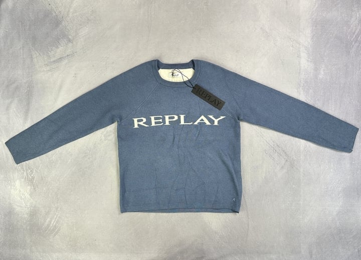 Replay Sweater With Tags (Rip To Cuff) - Size S (VAT ONLY PAYABLE ON BUYERS PREMIUM) (JAAP77)