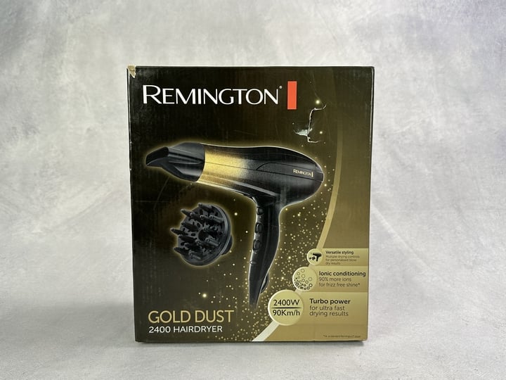 Remington Gold Dust 2400 Hairdryer Boxed (VAT ONLY PAYABLE ON BUYERS PREMIUM) (JAAP45)