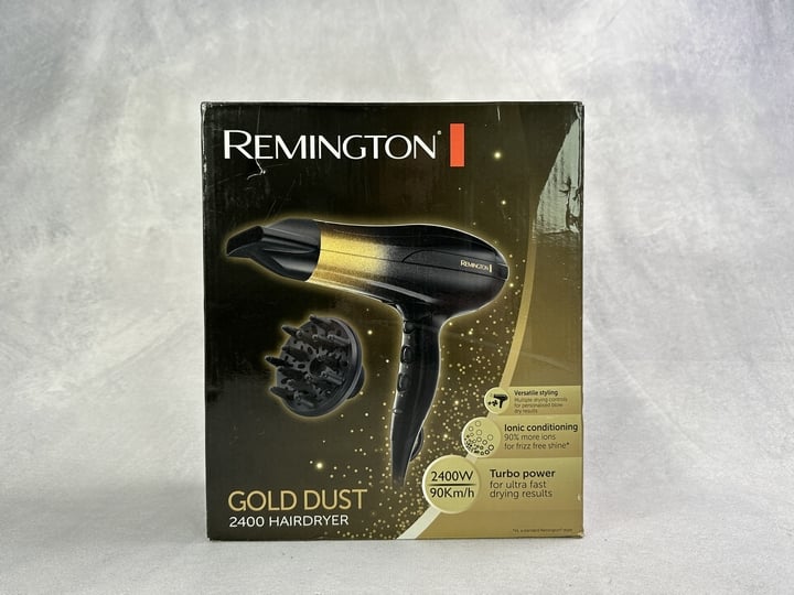 Remington Gold Dust 2400 Hairdryer Boxed (VAT ONLY PAYABLE ON BUYERS PREMIUM) (JAAP46)