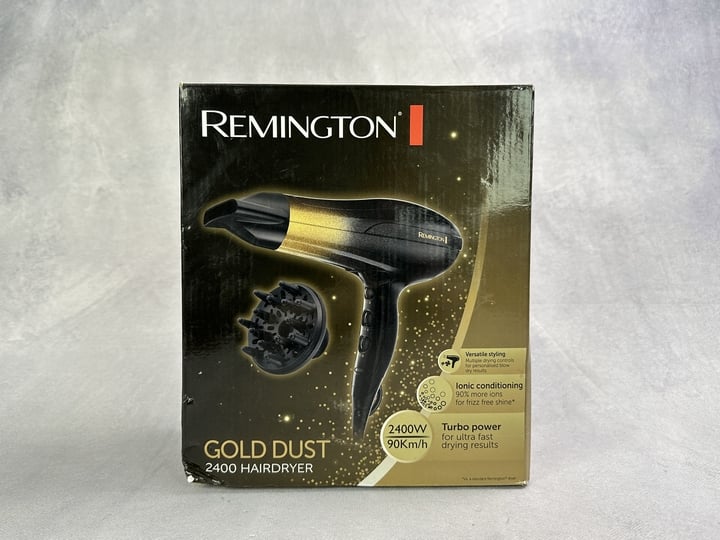 Remington Gold Dust 2400 Hairdryer Boxed (VAT ONLY PAYABLE ON BUYERS PREMIUM) (JAAP48)