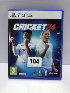 PLAYSTATION 5 CRICKET24 CONSOLE GAME