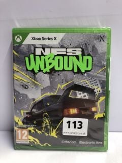 XBOX SERIES X NFS UNBOUND CONSOLE GAME (SEALED)