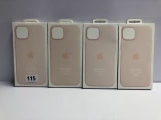 4 X APPLE IPHONE 15 PLUS SILICONE CASES (SEALED) - TOTAL RRP.£196