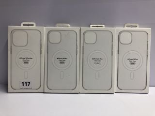 4 X APPLE IPHONE 14 PLUS CLEAR CASES (SEALED) - TOTAL RRP.£196