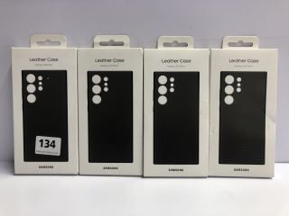 4 X SAMSUNG GALAXY S23 ULTRA LEATHER CASES - TOTAL RRP.£220