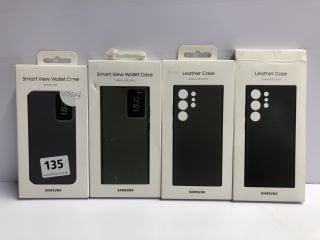 4 X SAMSUNG GALAXY PHONE CASES INC. S23 ULTRA LEATHER CASE - TOTAL RRP.£196