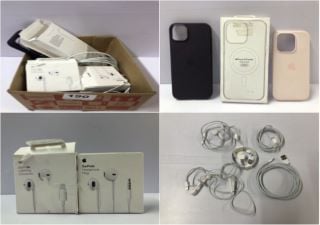 BOX OF APPLE PRODUCTS INC. IPHONE 15 PRO MAX CLEAR PHONE CASE