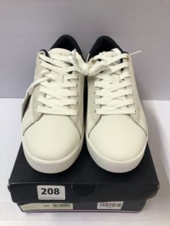 TOMMY HILFIGER CHIC COURT SNEAKERS - WHITE - SIZE: 5 - RRP.£110