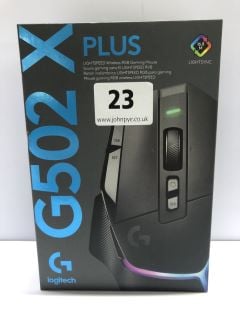 LOGITECH G502 X PLUS LIGHTSPEED WIRELESS RGB GAMING MOUSE - RRP.£149 (SEALED)