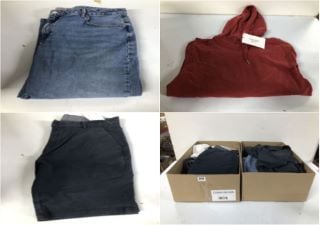 2 BOXES OF MEN'S CLOTHING VARIOUS SIZES