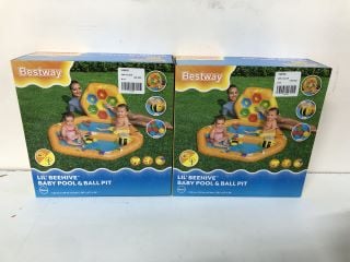 4 X BEST WAY 50" X 47" X 24" LIL BEEHIVE BABY POOL & BALL PIT