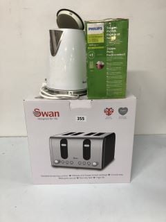 3 X SMALL KITCHEN APPLIANCES INC. SWAN TOASTER