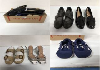 BOX OF VARIOUS FOOTWEAR VARIOUS SIZES (UNPAIRED)