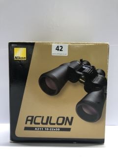 NIKON ACULON A211 10-22X50 BINOCULARS - RRP.£179