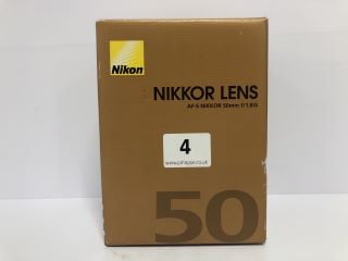 NIKON NIKKOR LENS AF-S NIKKOR 50MM F/1.8G CAMERA LEN - RRP.£380