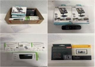 BOX OF ITEMS TO INC SBS STEADY STAND UNIVERSAL FOR TABLETS