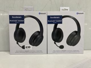 2 X SANDSTROM BLUETOOTH HEADSETS