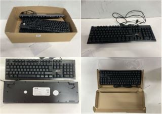 BOX OF VARIOUS KEYBOARDS