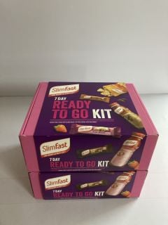 2 X SLIMFAST 7 DAY READY TO GO KITS - BEST BEFORE 11/2024