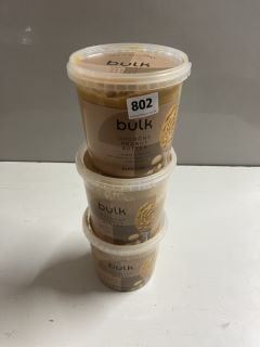 3 X BULK CRUNCHY PEANUT BUTTER - BEST BEFORE 02/11/24