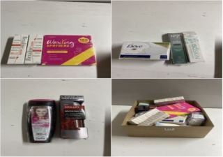 BOX OF HEALTH CARE PRODUCTS TO INC REXALINE DERMA 50ML