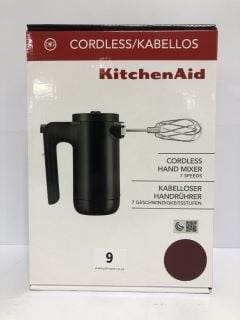 KITCHENAID 7 SPEED CORDLESS HAND MIXER - RRP.£118 (SEALED)