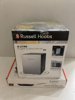 2 X KITCHEN ITEMS INC RUSSELL HOBBS 8 LITRE SILVER GLASS COOLER