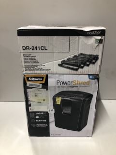 2 X ITEMS INC FELLOWES POWER SHRED M-8C SHREDDER