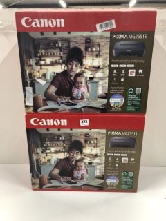 2 X CANON PIXMA MG2551S PRINTER