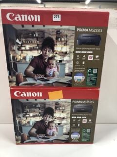 2 X CANON PIXMA MG2551S PRINTER