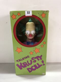 JAKKS TALKING KRUSTY DOLL RRP: £39.99